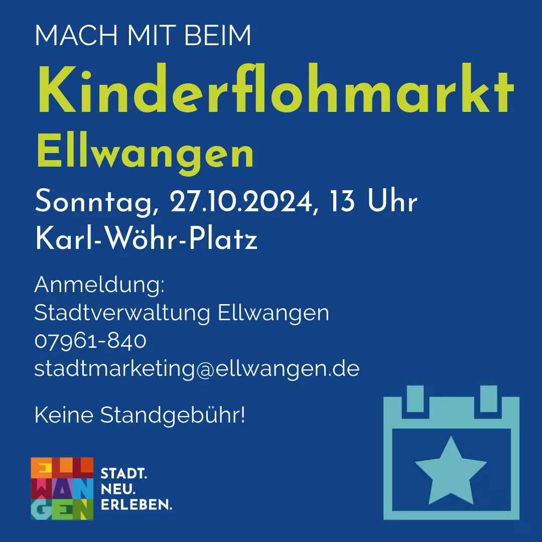 Anzeige Anmeldung Kinderflohmarkt